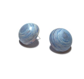 marbled blue studs