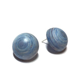 marbled blue earrings