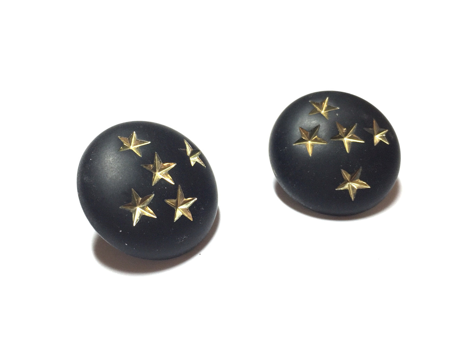 black star earrings