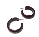brown simple hoop earrings