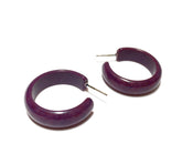 purple simple earrings