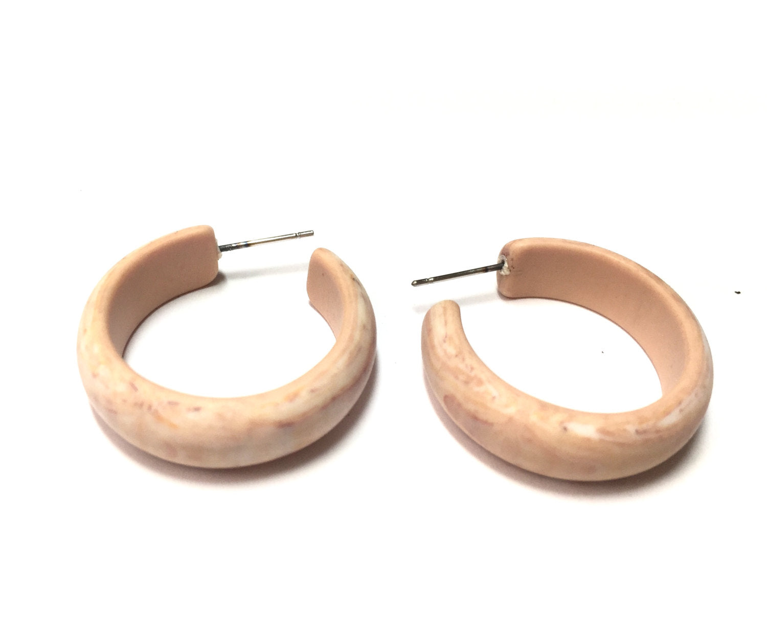 neutral hoop earrings