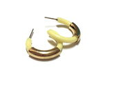 retro yellow gold earrings