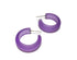 vintage purple hoop earrings
