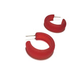 cherry frosted earrings