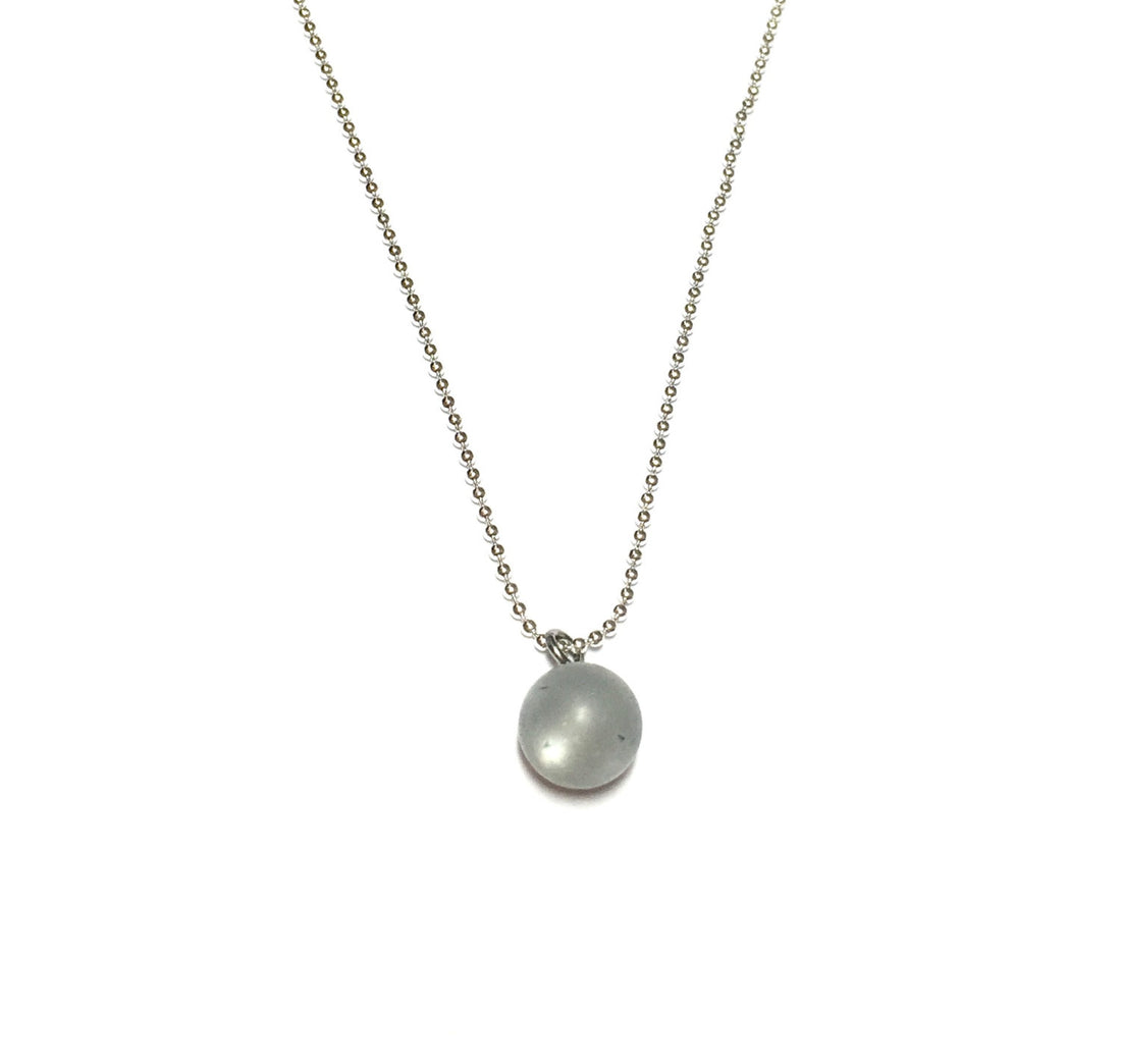 light grey necklace