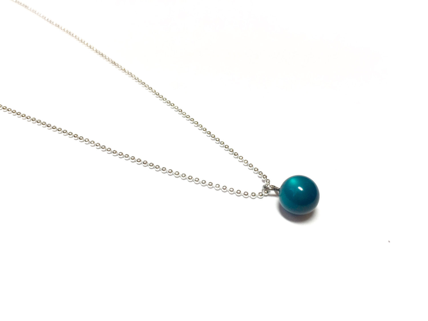teal moonglow necklace
