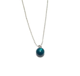 teal moonglow chain necklace