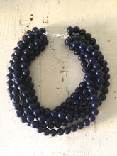 dark blue collar necklace