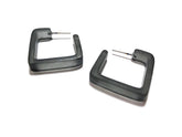 charcoal square hoops