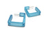 turquoise square frosted earrings
