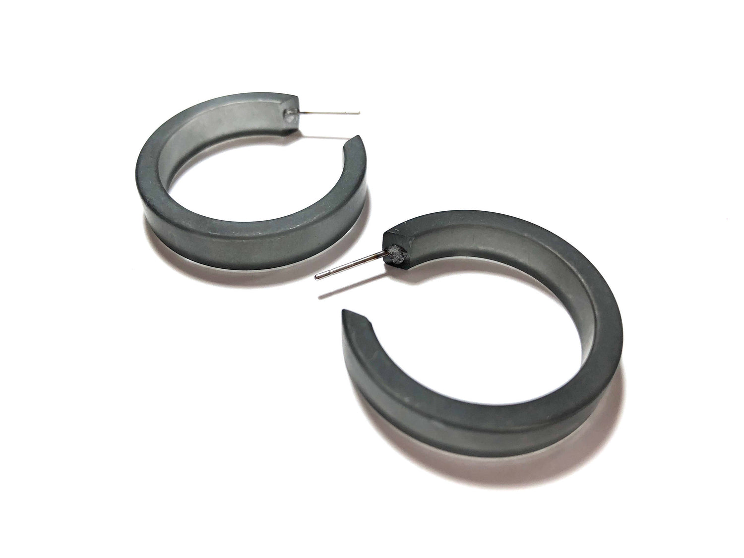 small grey classic hoops