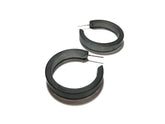 small charcoal classic hoops