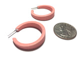 salmon pink earrings