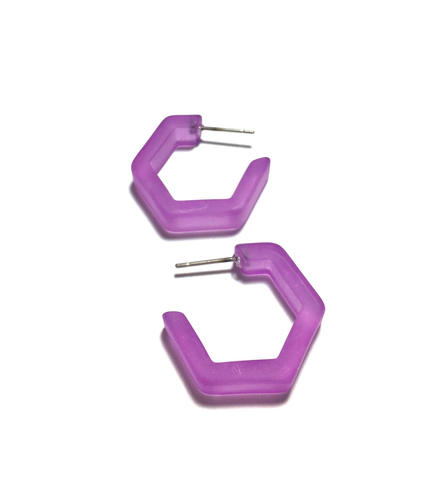 geometric hoops violet