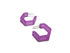 violet honeycomb earrings