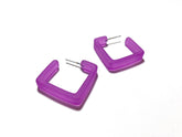 fuchsia violet earrings