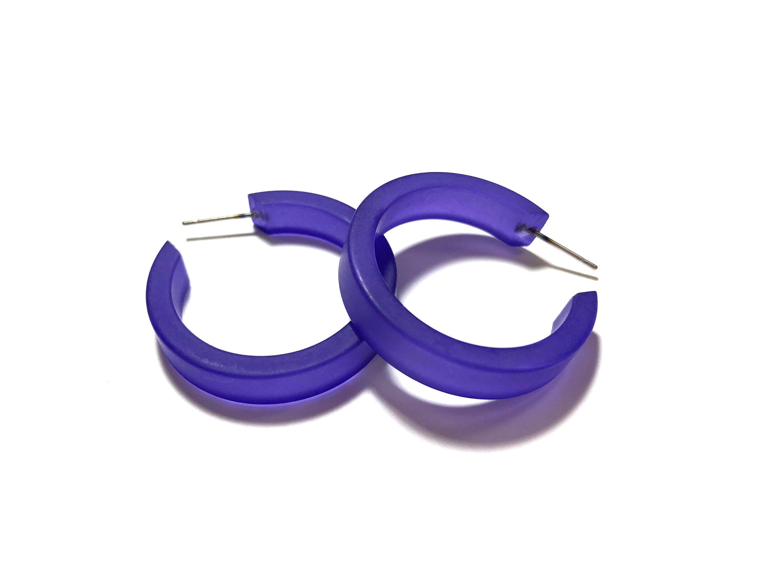 cobalt blue hoop earrings