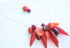 sea spike necklace red