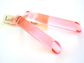 pink lucite stick earrings