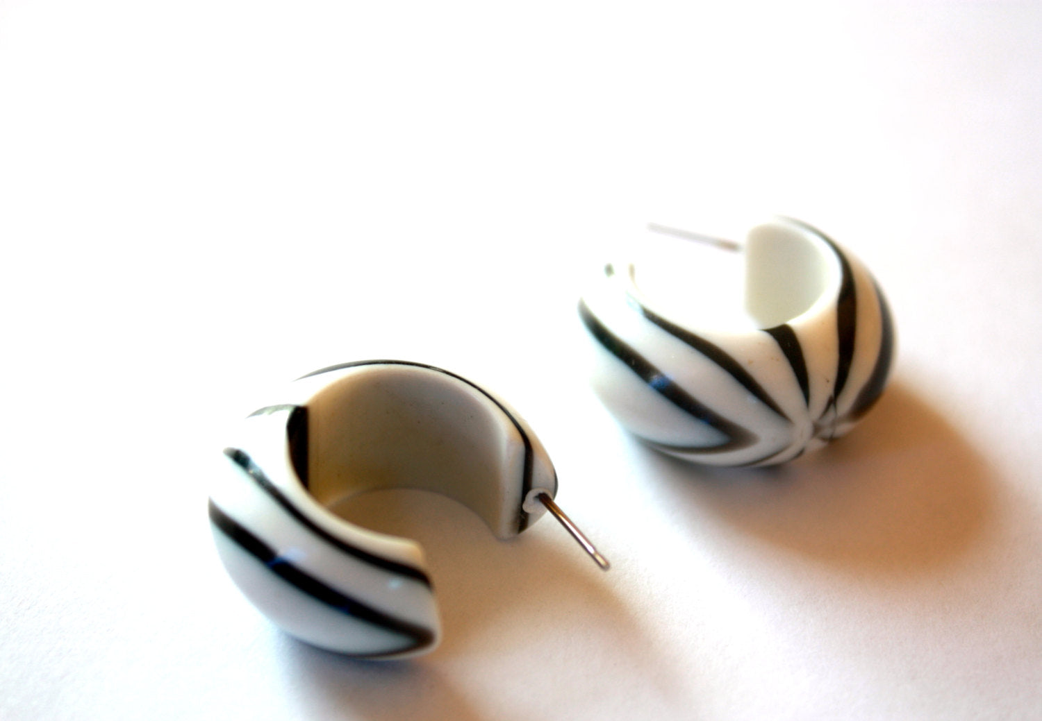 zebra stripe earrings