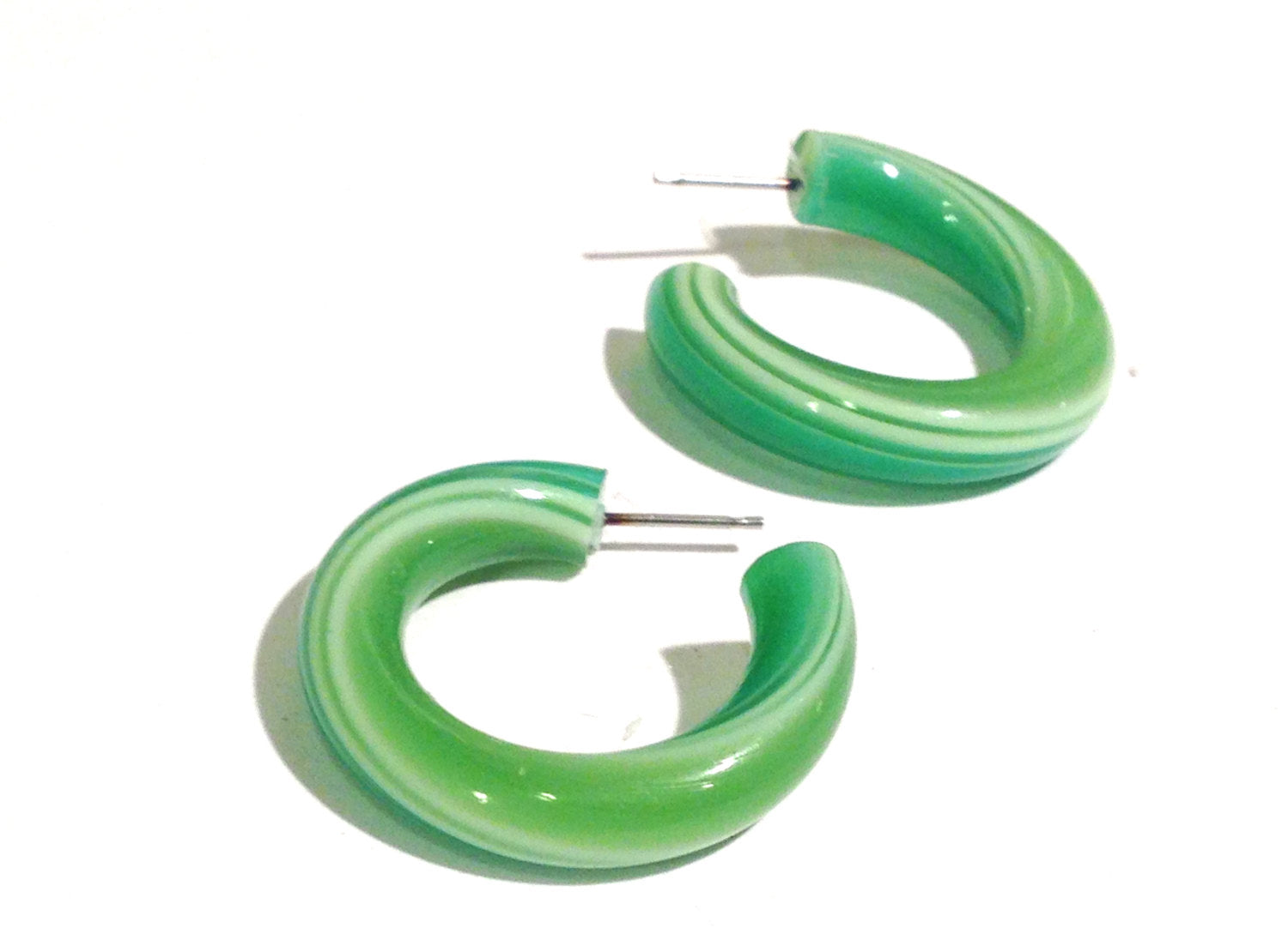 green stripe tube hoops