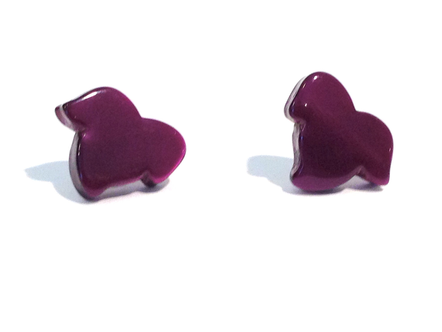 purple moonglow earrings