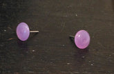 light purple stud earrings