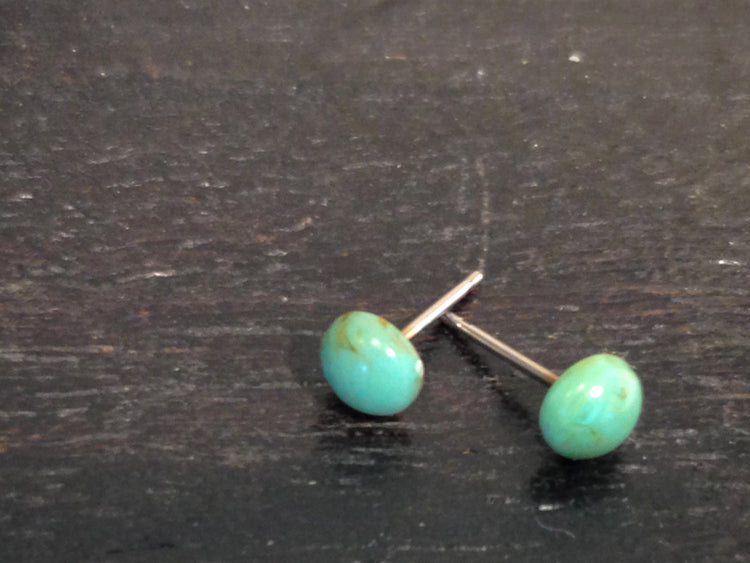 small turquoise studs