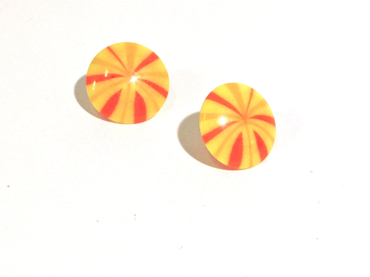 yellow candy earrings