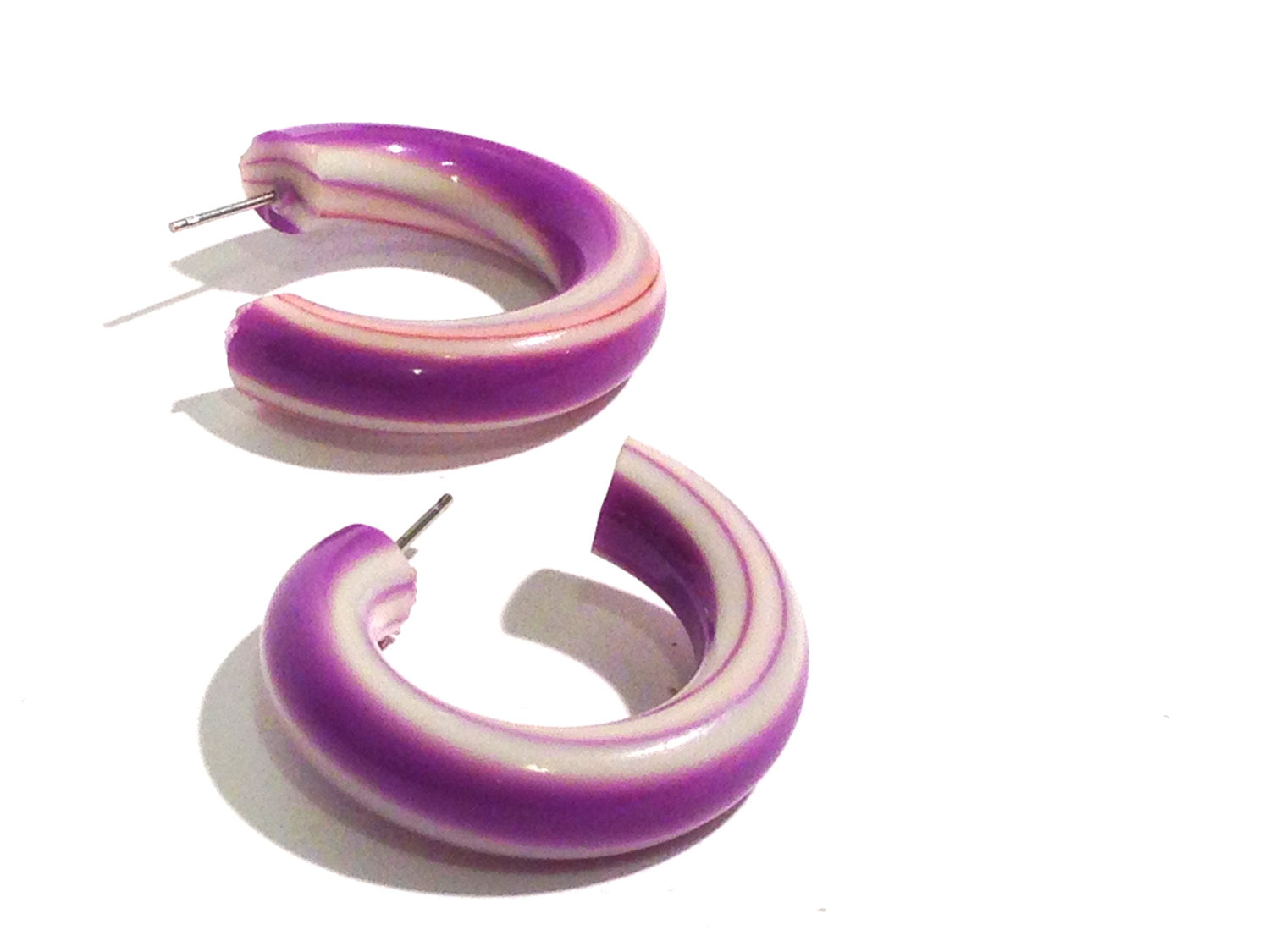purple candy earrings