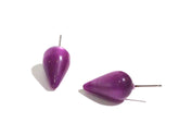 purple stud earrings spike