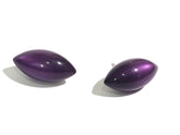 purple pod stud earrings