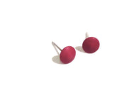 small eggplant earrings