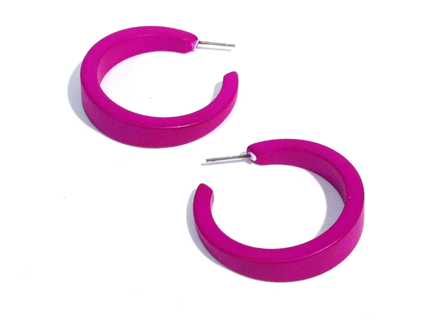 violet earrings hoops