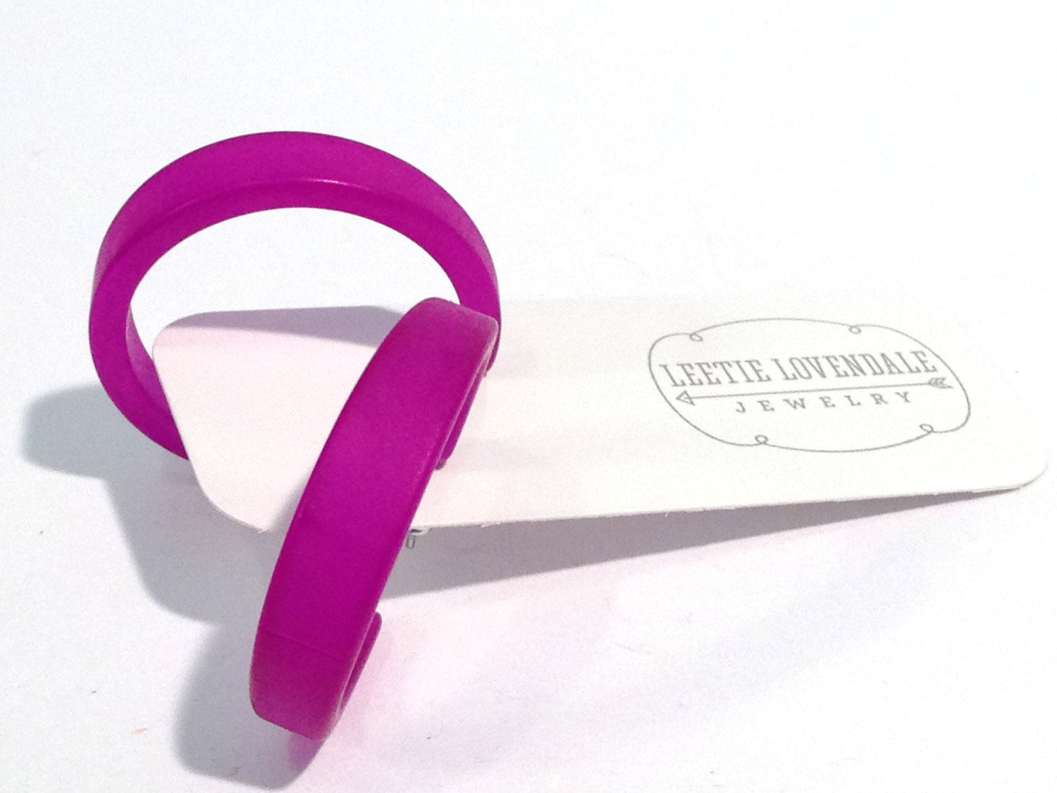 vintage violet hoops