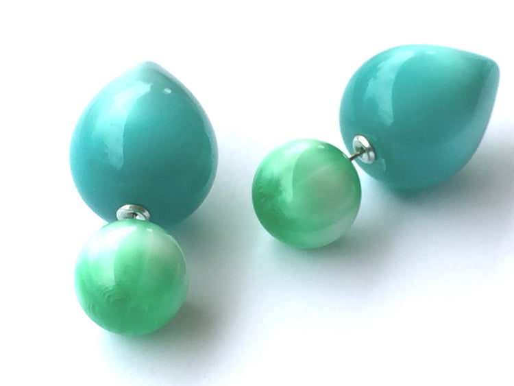 green 360 earrings