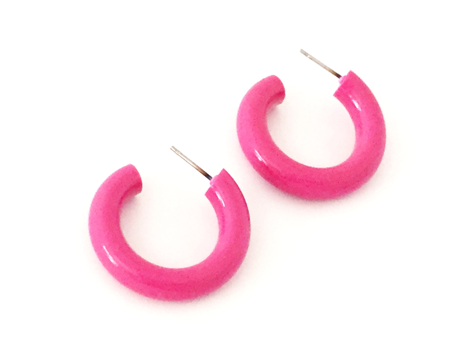pink tube hoops