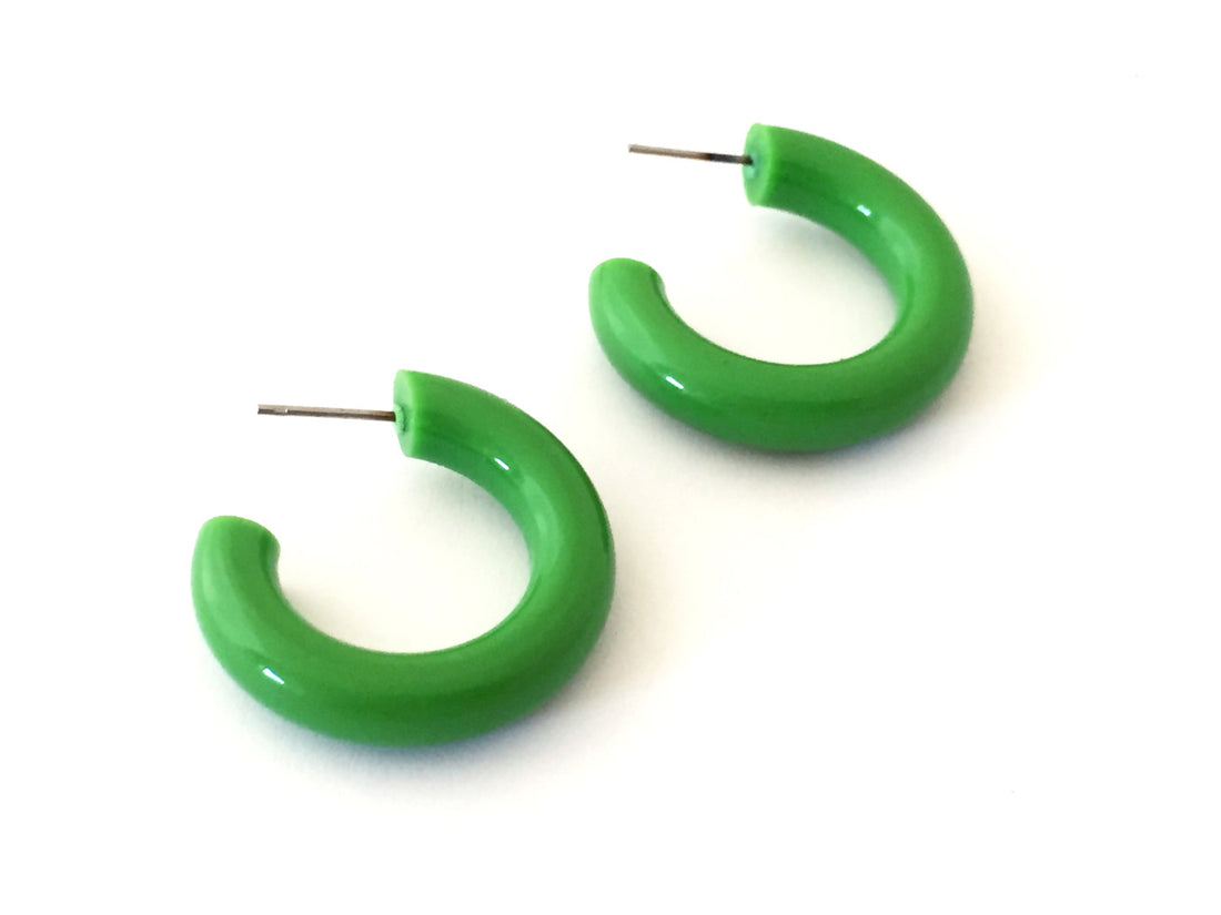 bright green tube hoops