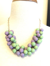 purple green necklace