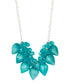 teal statement necklace
