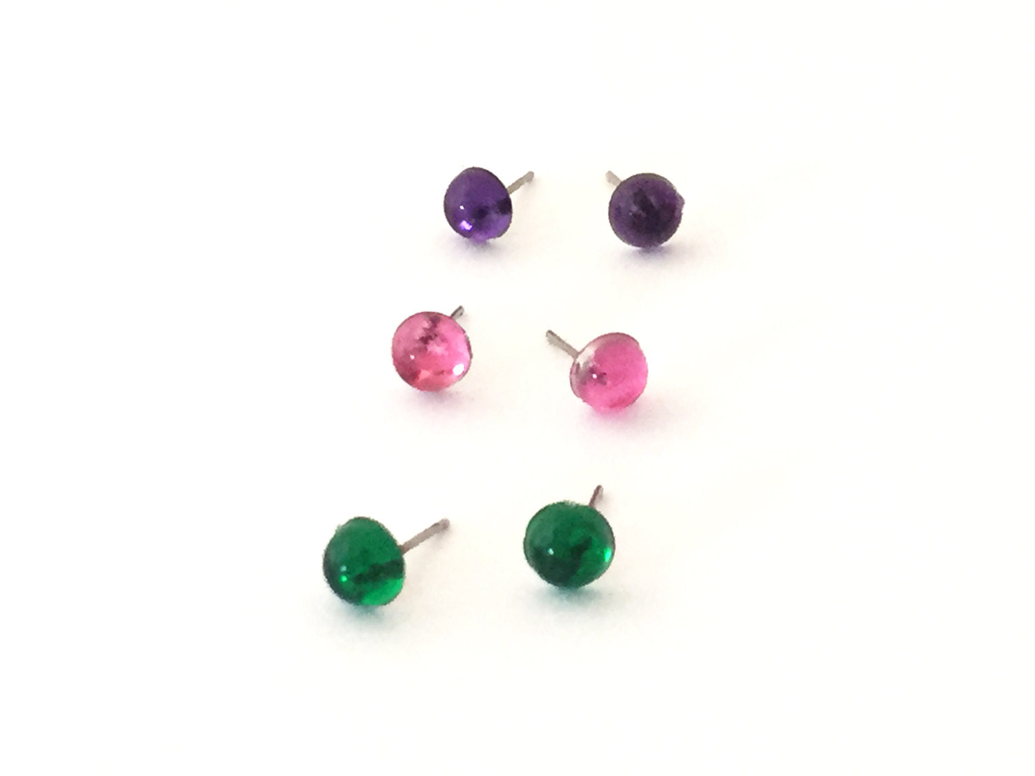 bling lucite studs