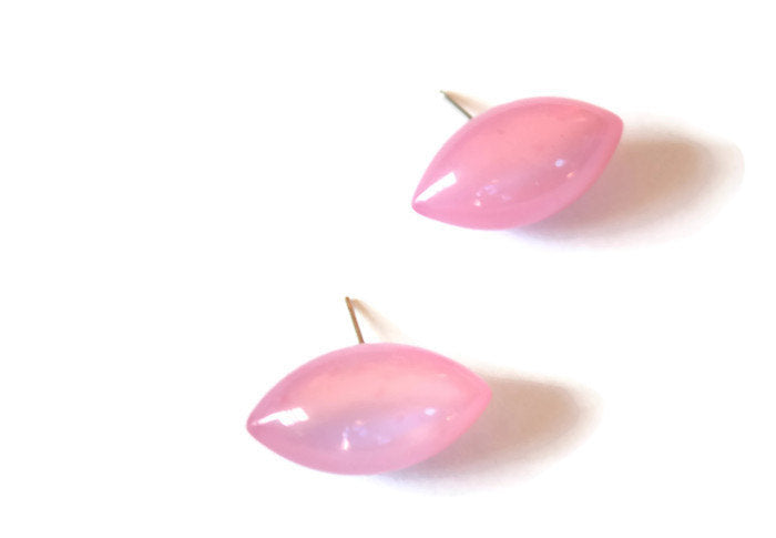 pink pod earrings