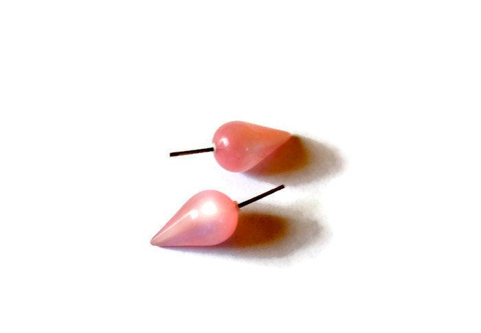 light pink moonglow earrings