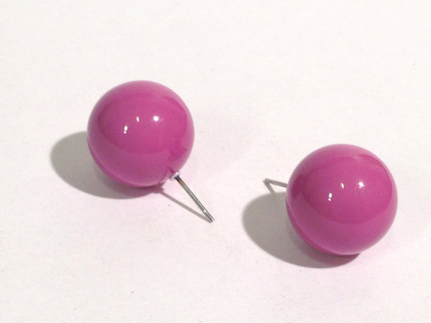 lavender stud earrings