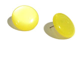 yellow button earrings