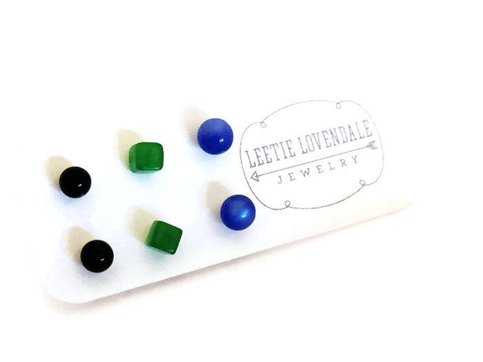 vintage lucite studs gift card