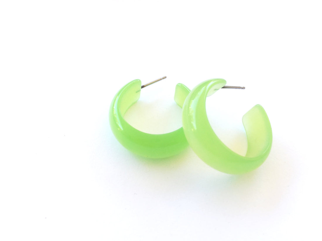 lime moonglow earrings