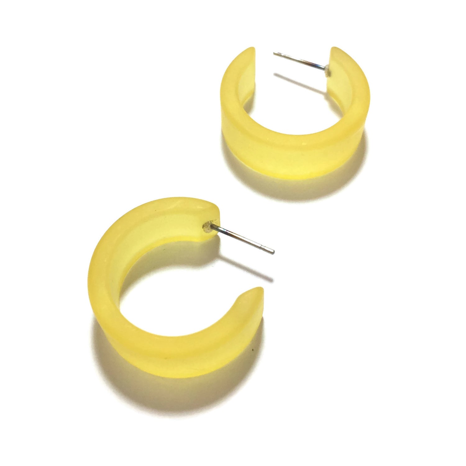 yellow frosted hoops