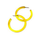 yellow large tube hoops